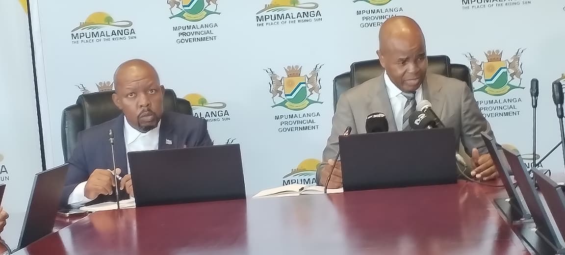 Premier Mandla Ndlovu and MEC Thulasizwe Thomo