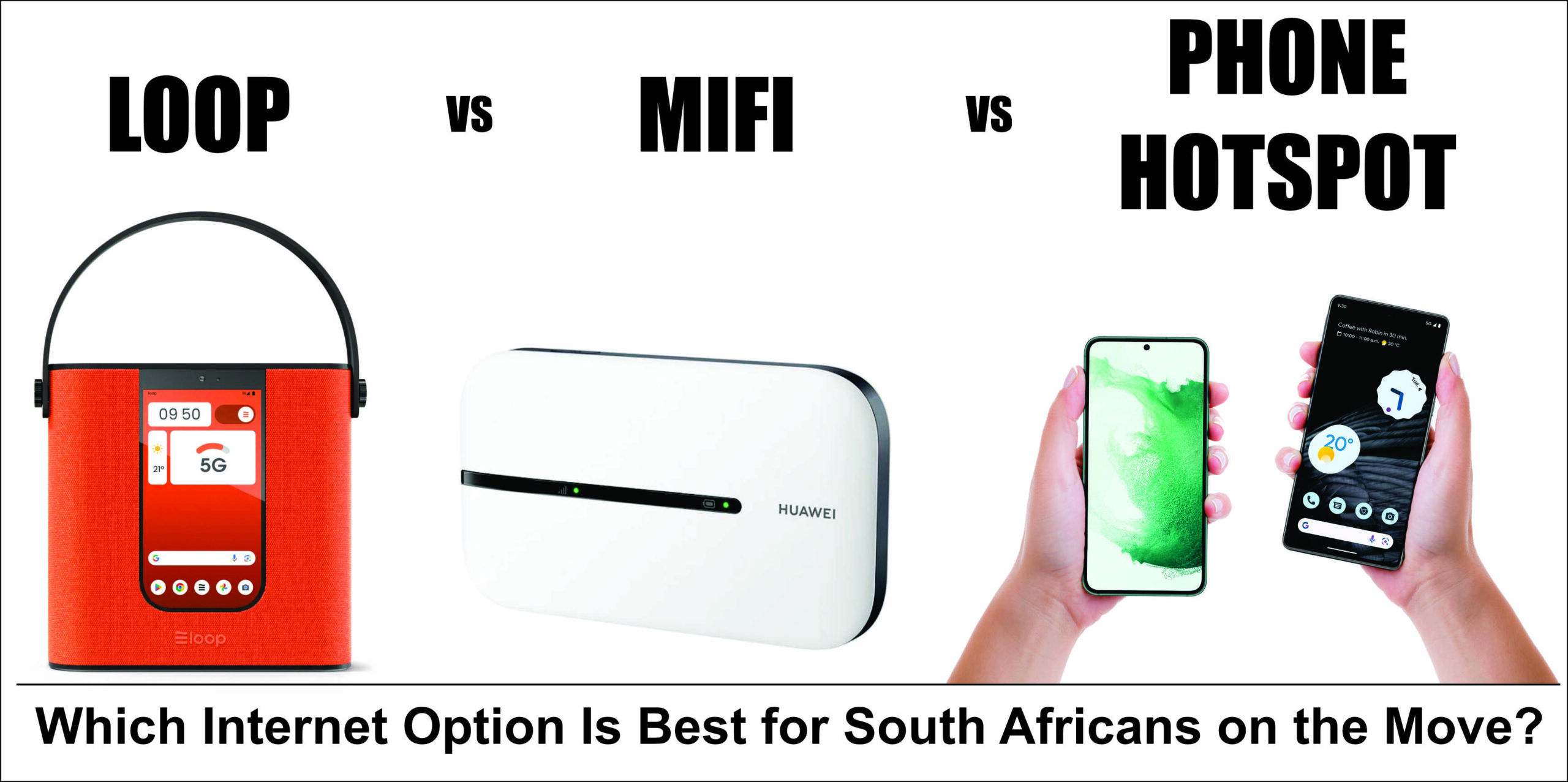Loop vs MiFi vs Phone Hotspot - Which Internet Option Is Best for South Africans on the Move