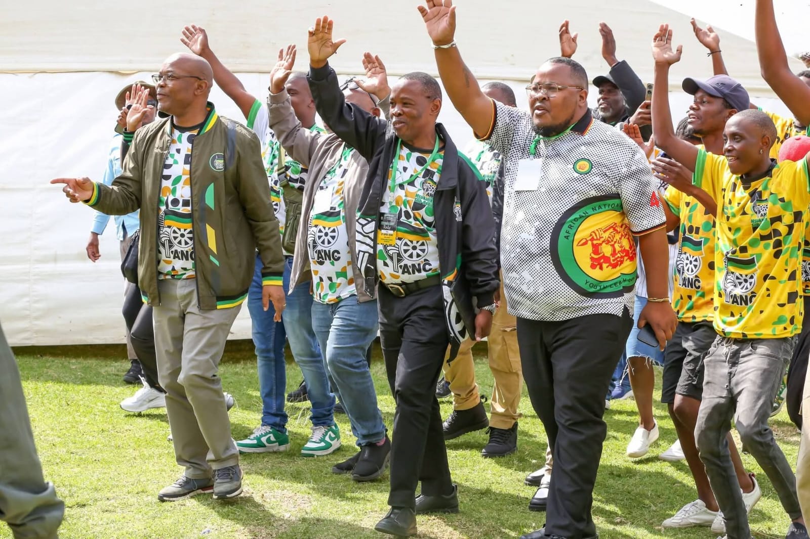 ANC Leadership as they entered the Stadium